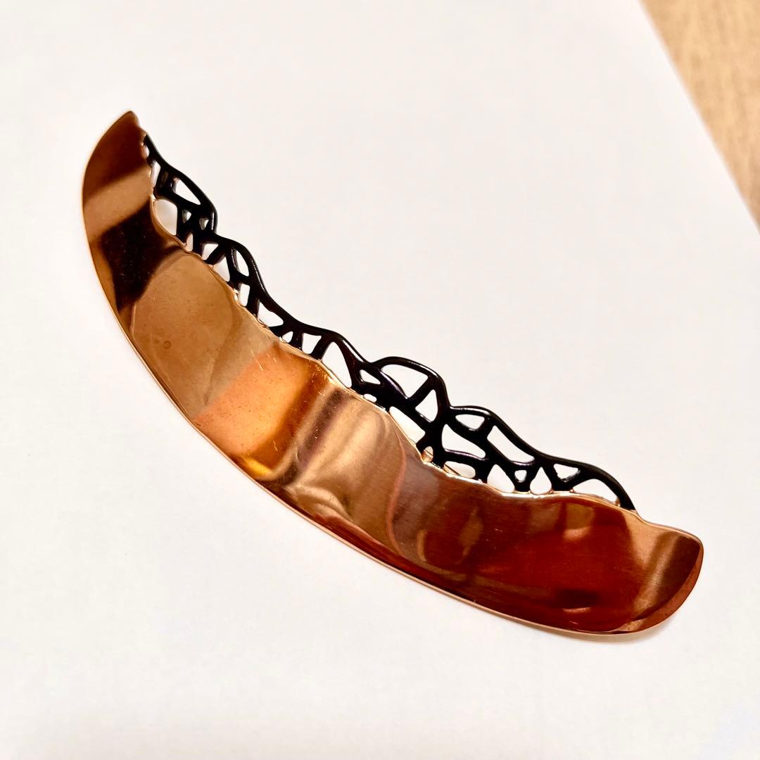 コレットマルーフ　バレッタ　ピンクゴールド チェーンリンク 10cm バレッタ | THE HAIR BAR TOKYO