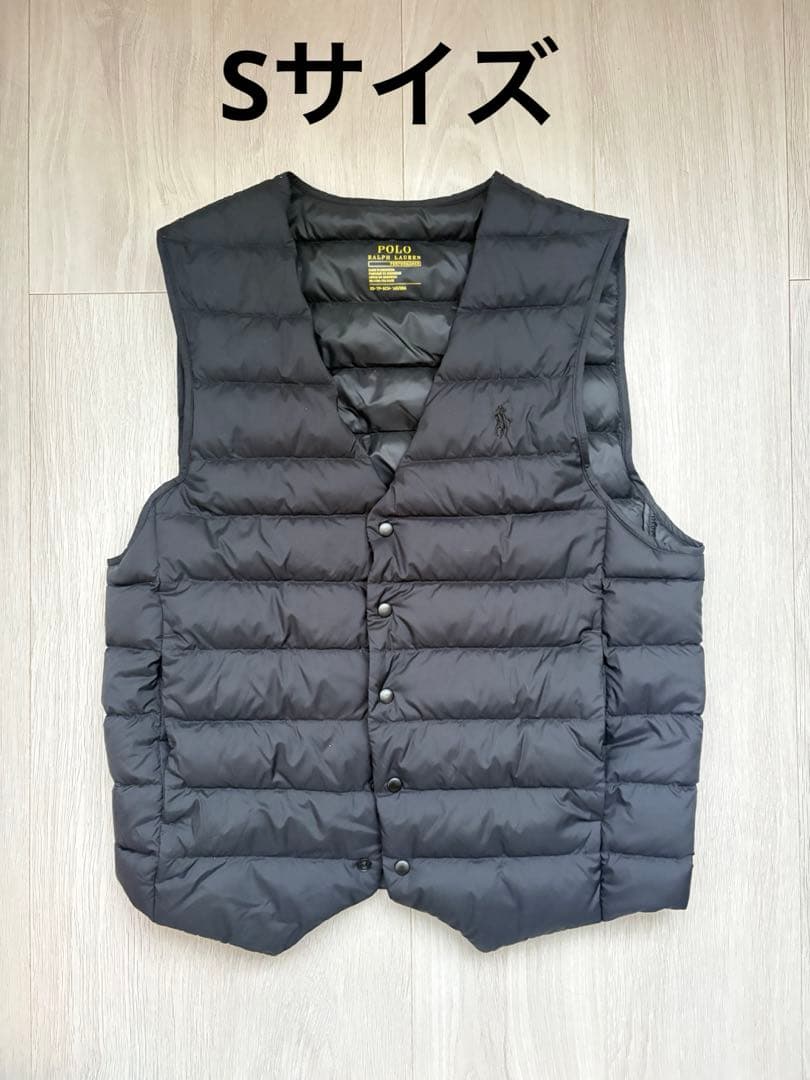 ポロラルフローレン パッカブル ダウンベスト ネイビーXS〜S軽量