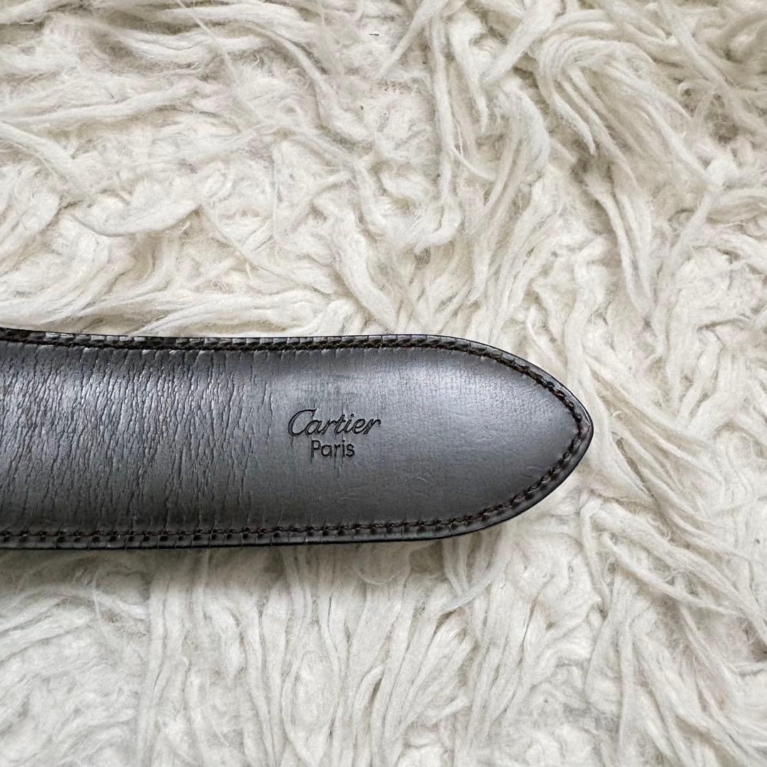 カルティエ タンク アルディロン リバーシブルベルト シルバー金具