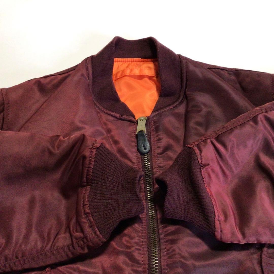 ◇USA製アルファ MA-1 エンジ (M) IDEALジップ 希少色 ボルドー - メルカリ