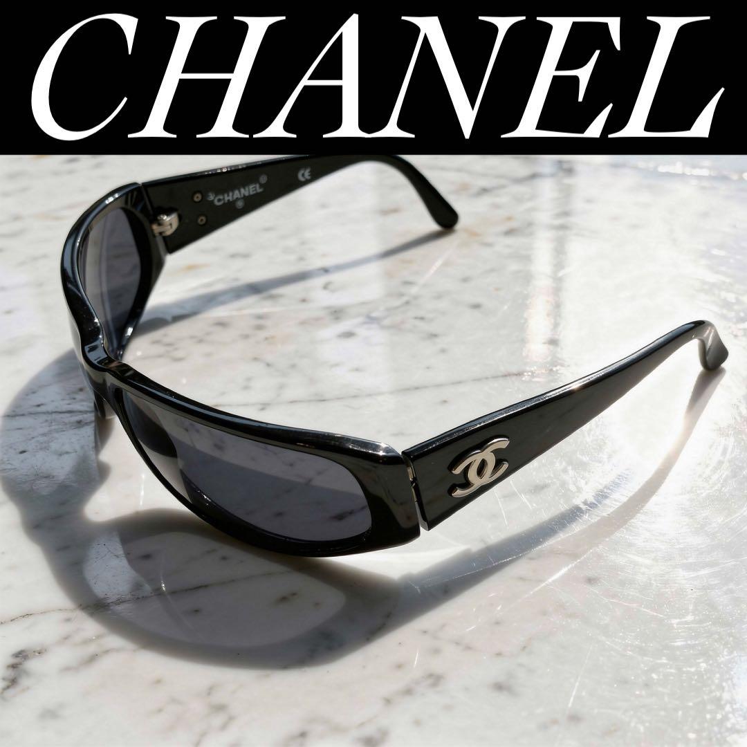 小物 CHANEL archive sunglasses coco BLACK y2k CHANEL COCO Mark Sunglasses Plastic Black CC Auth 143837 | eBay