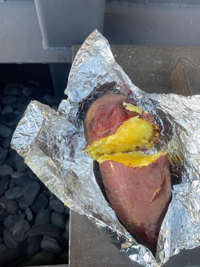 【新品・鉄製】石焼いも焼き機・BBQ鉄板焼き機　※引き取り限定‼