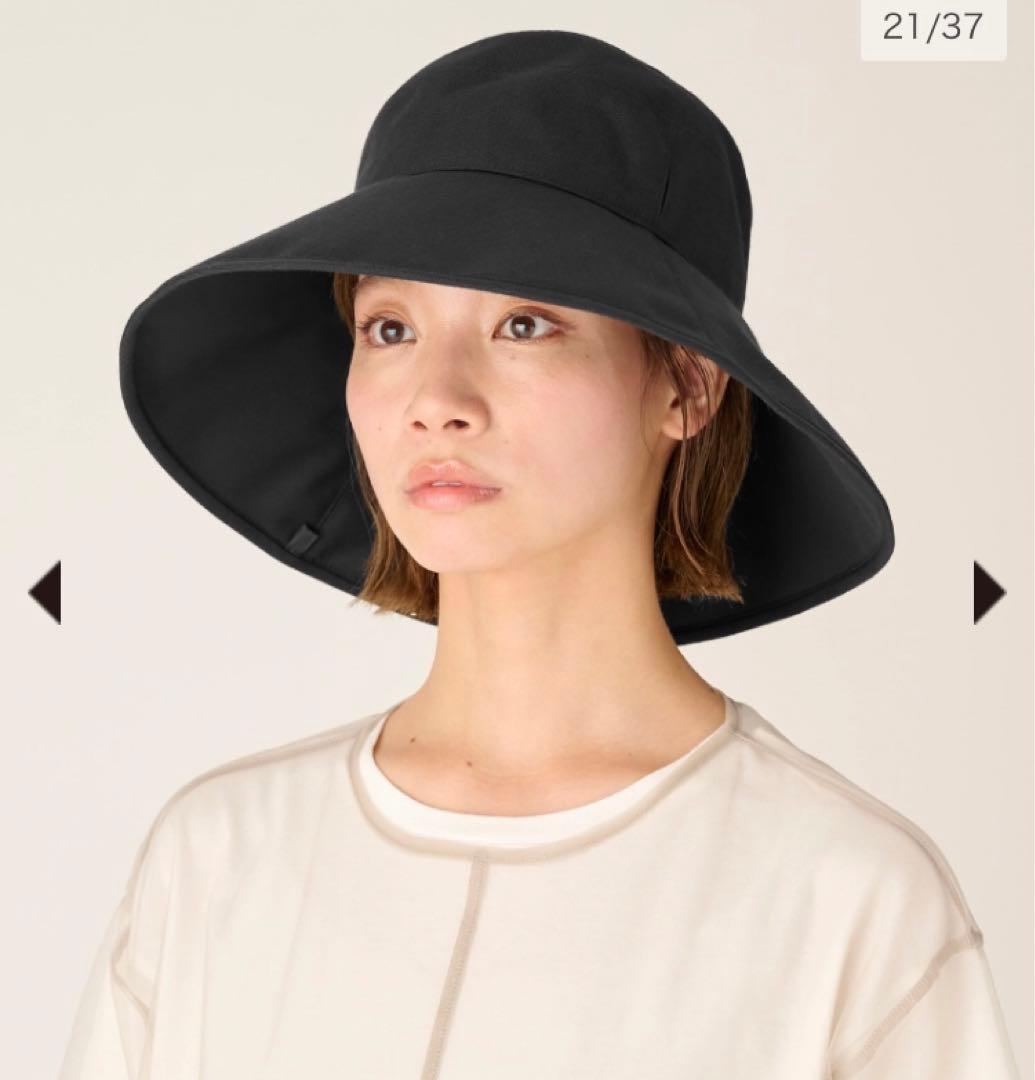 サンバリア100 ナチュラルハット　ブラック　Mサイズ ナチュラルハット｜完全遮光帽子｜サンバリア100 | 完全遮光日傘