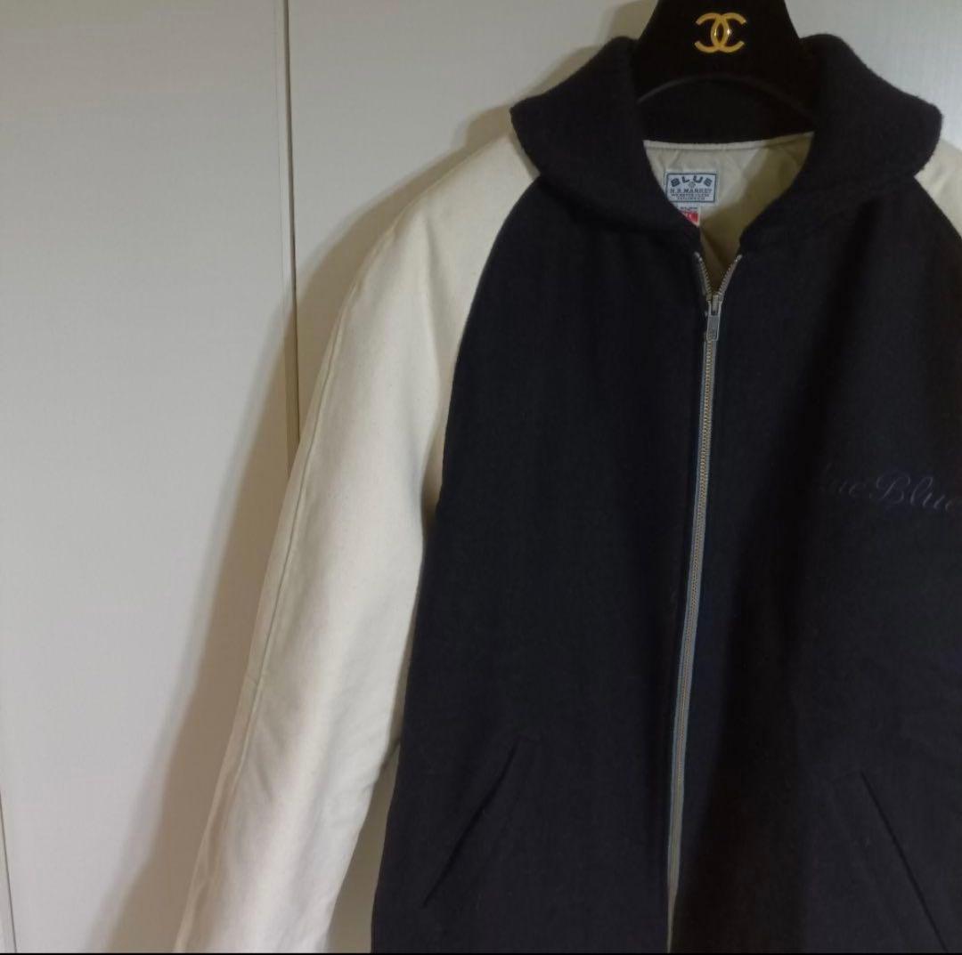 HRМ BlueBlue スタジャン 袖帆布 XL 日本製 美品