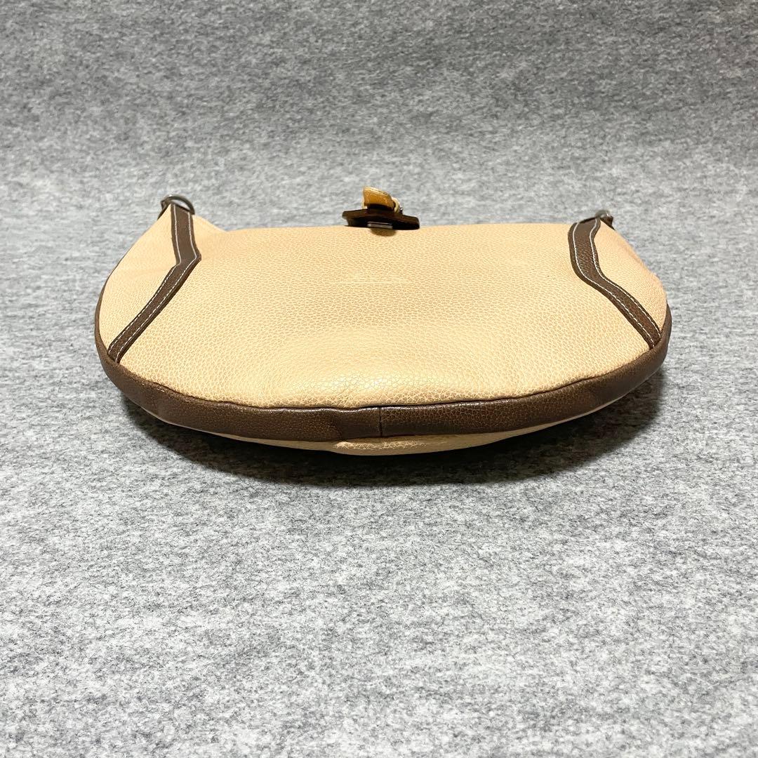 極美品】 ロンシャン ワンショルダーバッグ レザー バイカラー