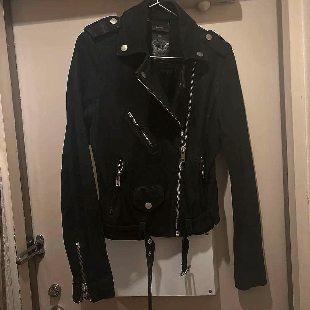 DIESEL ブラック ライダースジャケット 国内正規/ DIESEL BLACK GOLD ディーゼルブラックゴールド ラムレザー