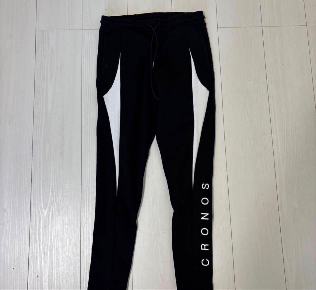 Mサイズ 美品 クロノススウェットパンツ クロノス サイズ:L ロゴ刺繍スウェットロングパンツ 中古 BS99