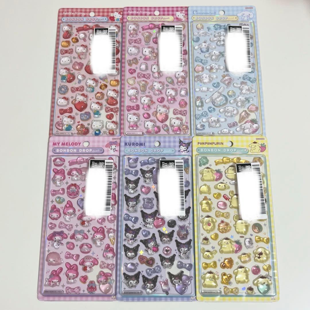サンリオ ボンボンドロップシール 第2弾6点セット - メルカリ