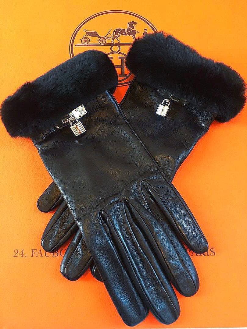 新年お値下げ！定価33万エルメスプリンセスグローブミンクファー