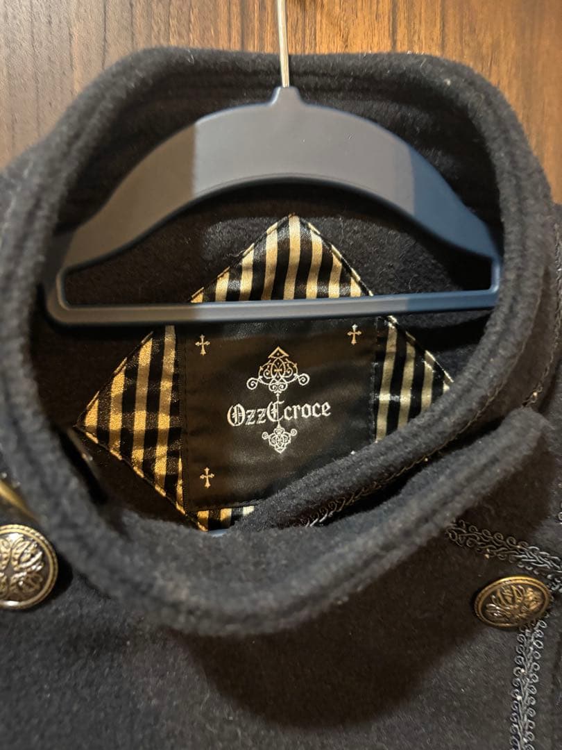 OZZ CROCE 薔薇刺繍スタンドカラーコート