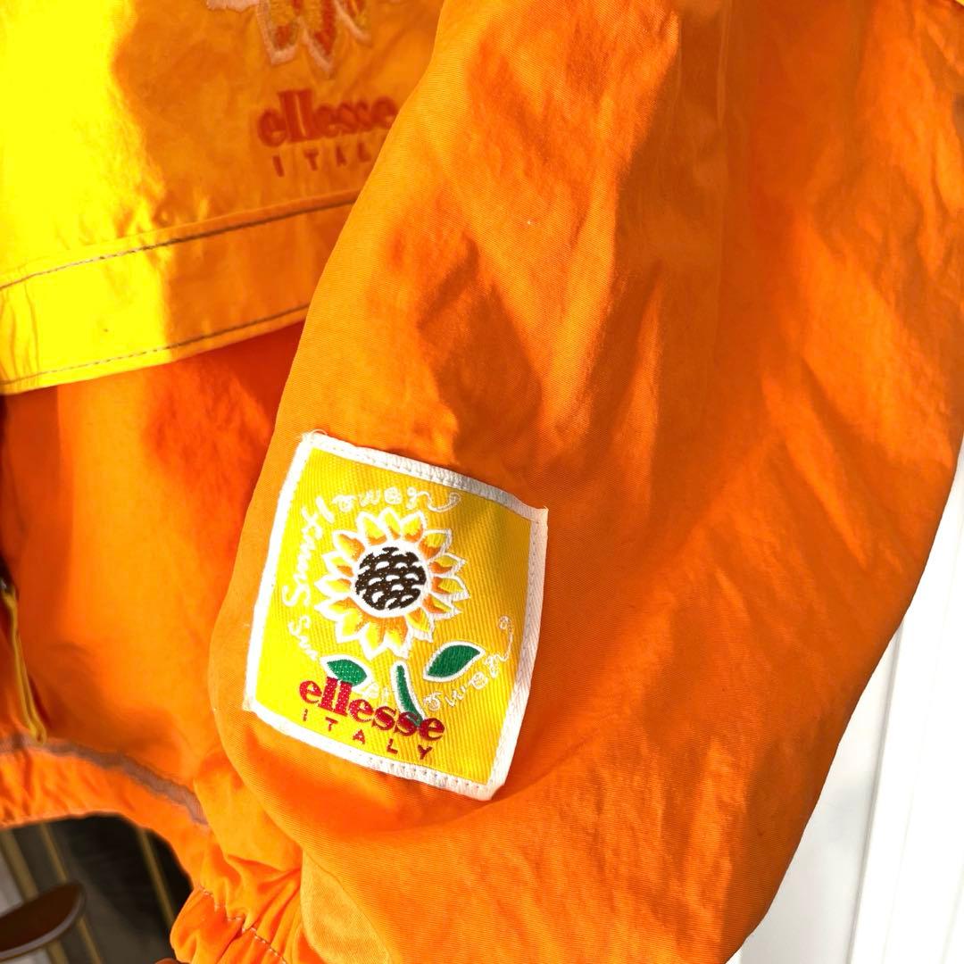平成レトロ！ビビットカラーが可愛い ellesse エレッセ スキーウェア L