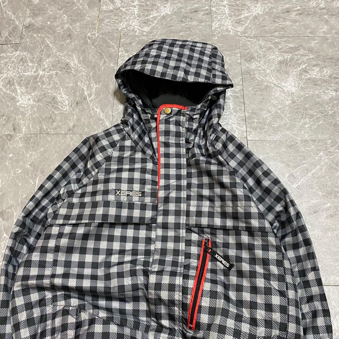 00s archive 短丈 shell jacket y2k テック チェック