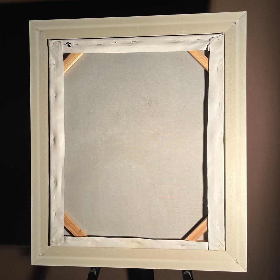 ☆秀作☆手書き油絵 ルノワール レース帽子の少女 額付 肉筆絵画 油彩