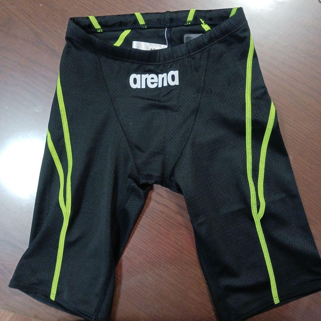 arena 競泳水着 ブラック/イエロー FINA認証 Lサイズ - メルカリ