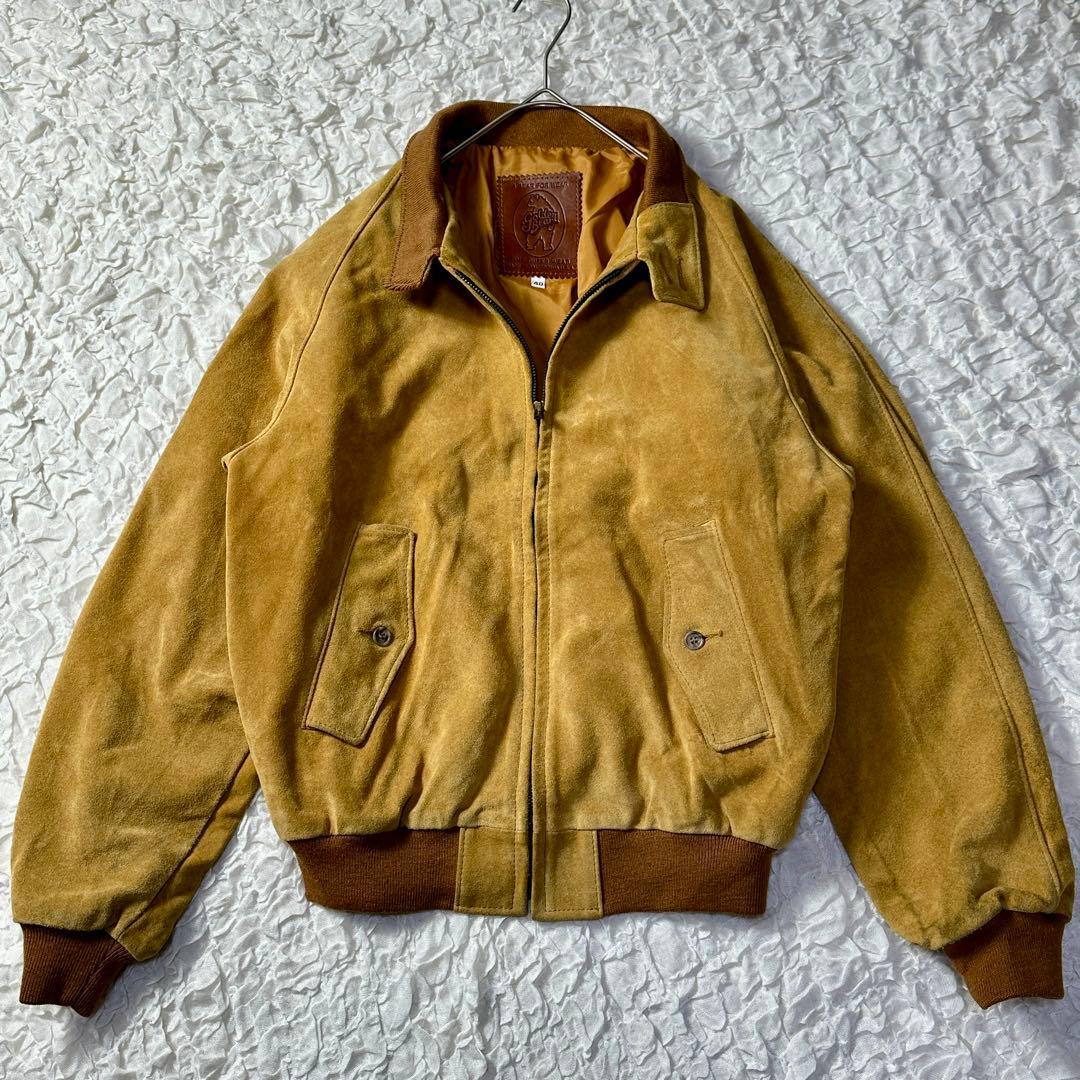 伊*木様 【USA製】ゴールデンベア スエードレザー ハリントン スイング