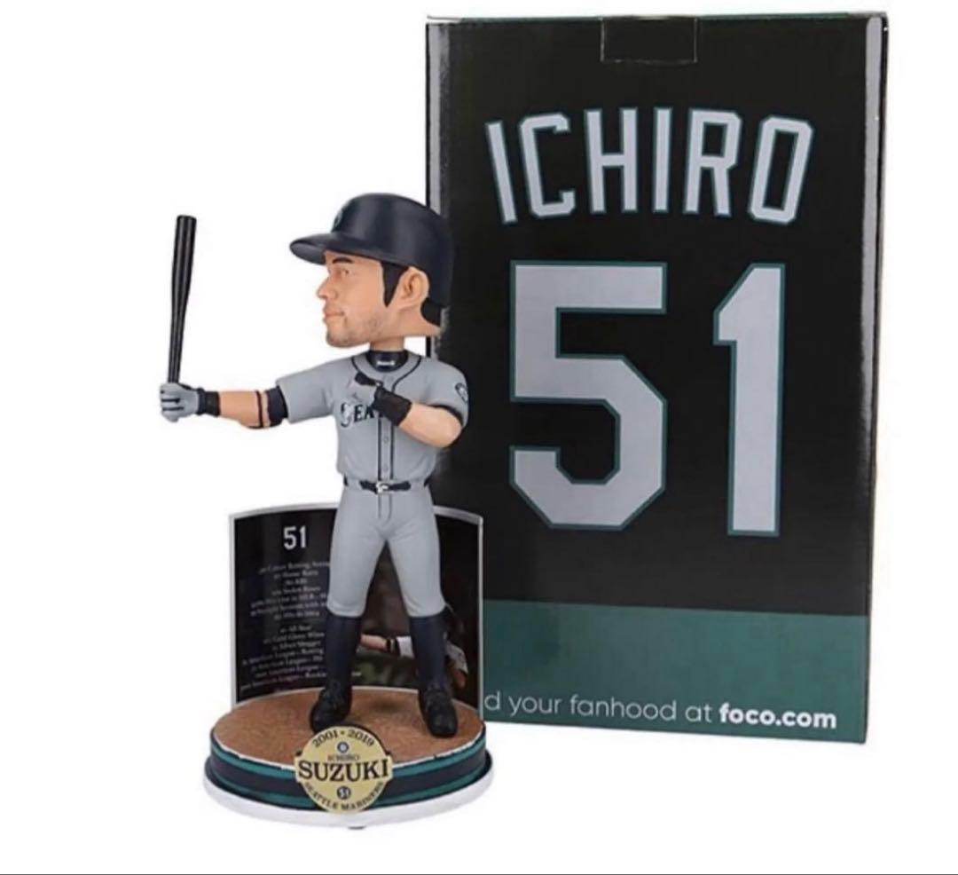 イチロー MLB公式 限定ボブルヘッド 記念台座付 殿堂入り記念 - メルカリ