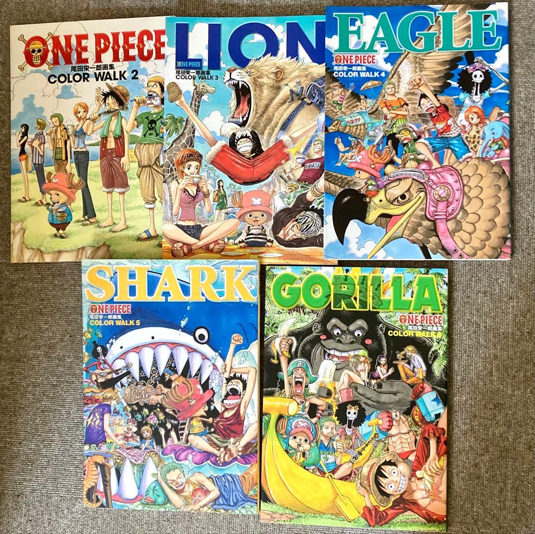 ワンピース画集】COLOR WOLK2〜6（尾田栄一郎）5冊セット - メルカリ