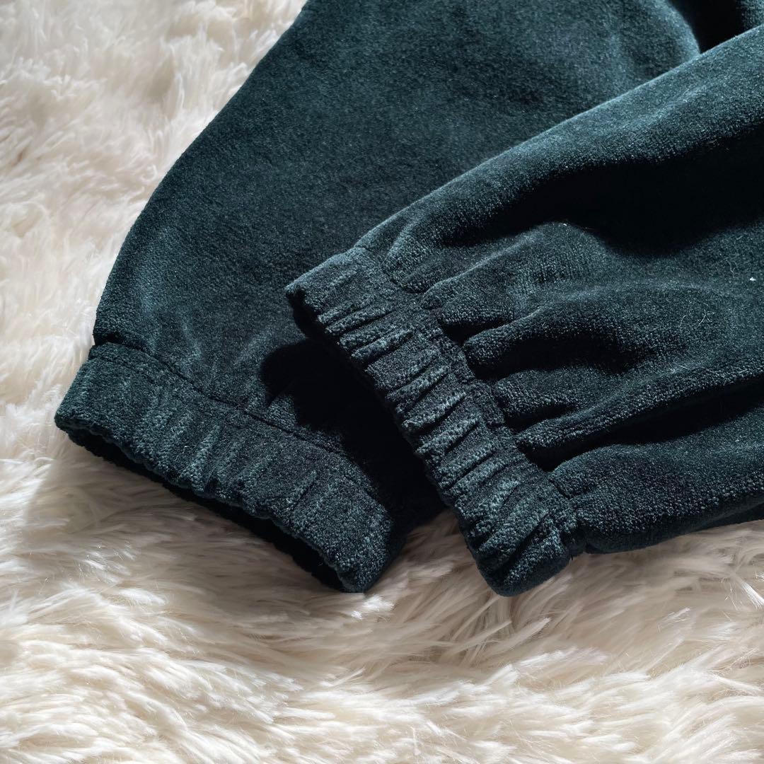 極美品✨ロベルトコリーナ ベロアブルゾン Wジップ 紺緑バイカラー 48