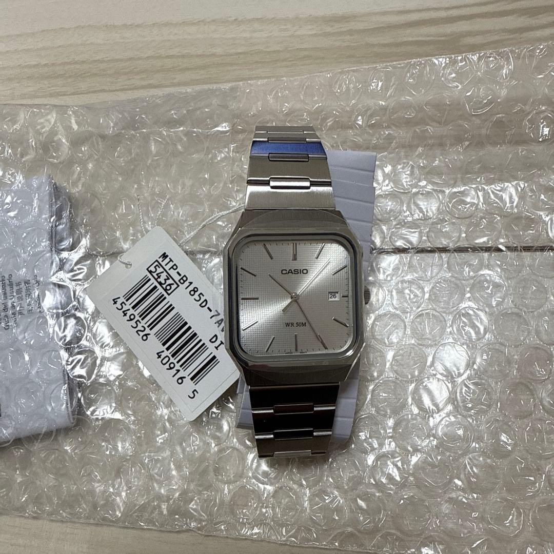 新品・未使用】CASIO MTP-B185D-7A シルバー - メルカリ