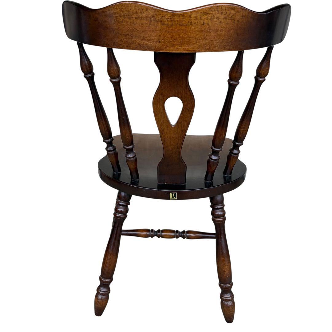 極美品】飛騨産業 キツツキマーク ウィンザーチェア 椅子 2脚セット③