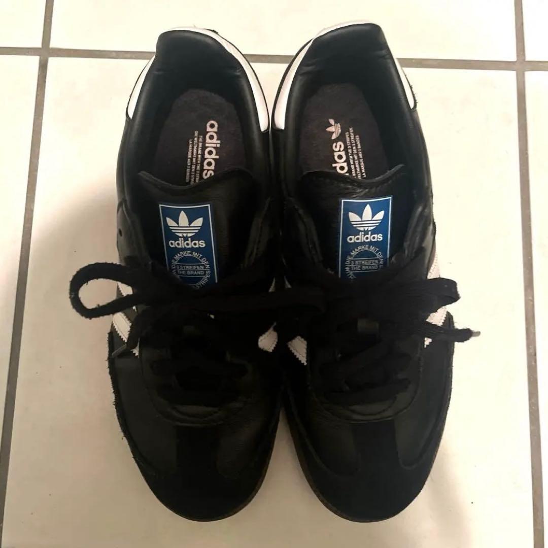 adidas samba ブラック 24.0cm スニーカー
