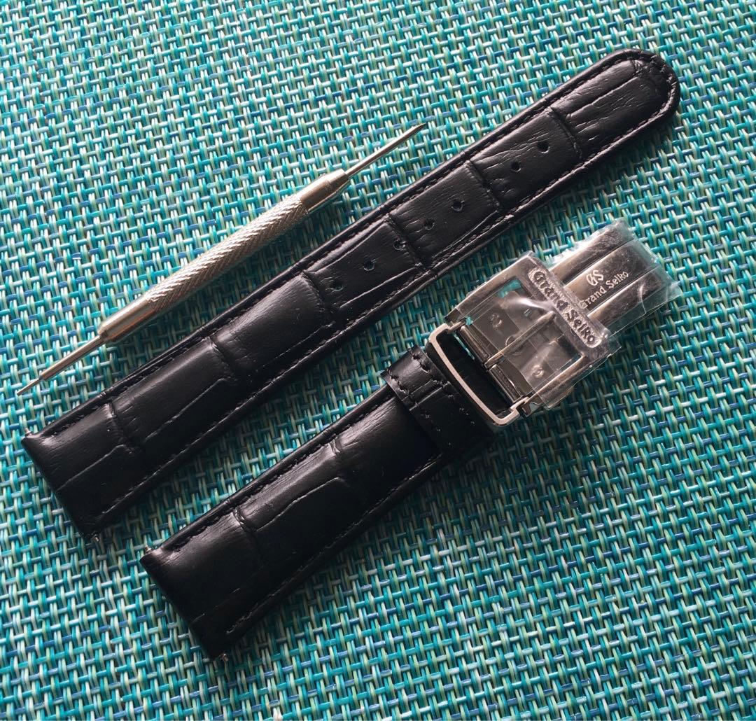 グランドセイコー バタフライバックルレザーベルト付 ラグ幅19mm尾錠幅