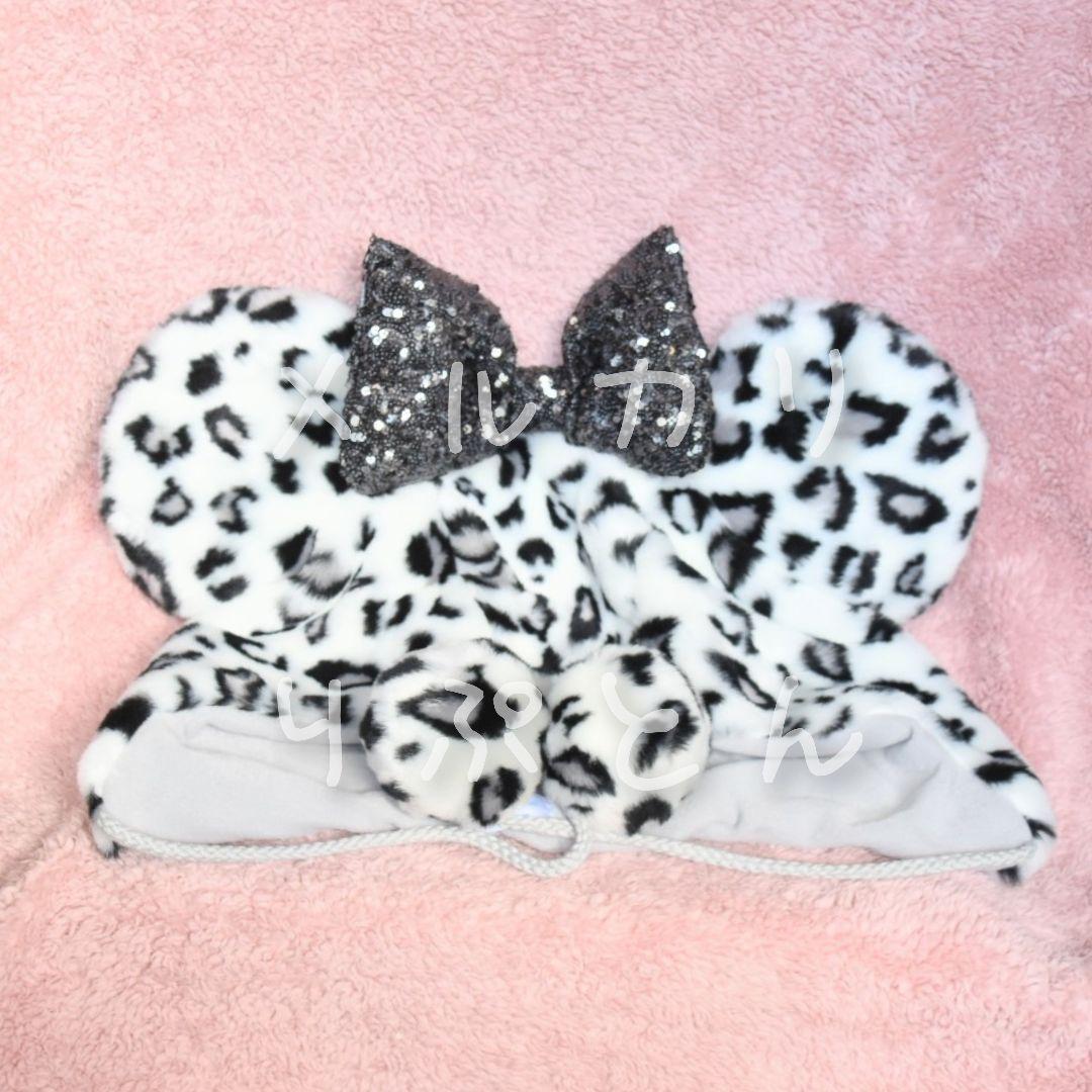 ミニーマウス・レオパード(豹柄)ファンキャップ グレー - メルカリ