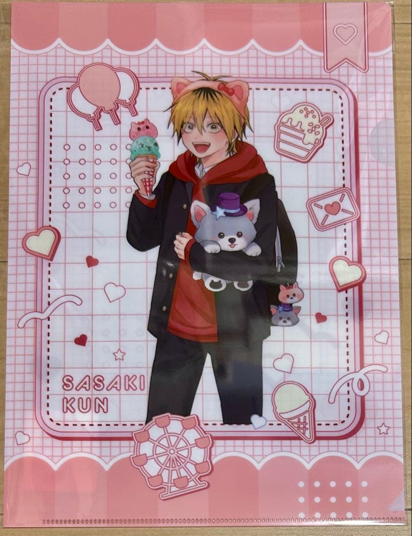 ダメ男の椎名先輩とヤバ男佐々木くん スクラッチ クリアファイル