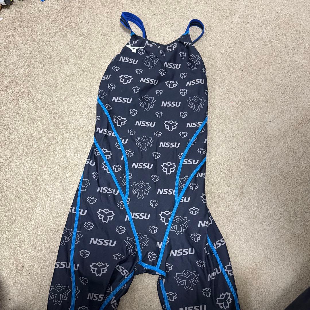 NSSU スポーツ用水着 黒/青 アリーナ（ARENA）（メンズ）競泳水着 水泳 タフスーツ トレーニング