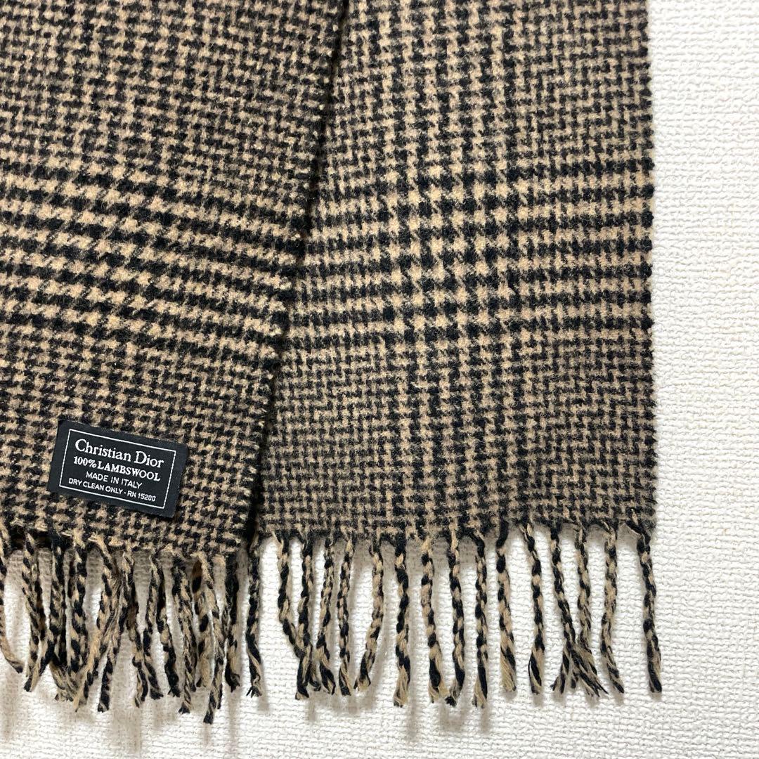 Christian Dior ディオール マフラー ウール イタリア製 男女兼用