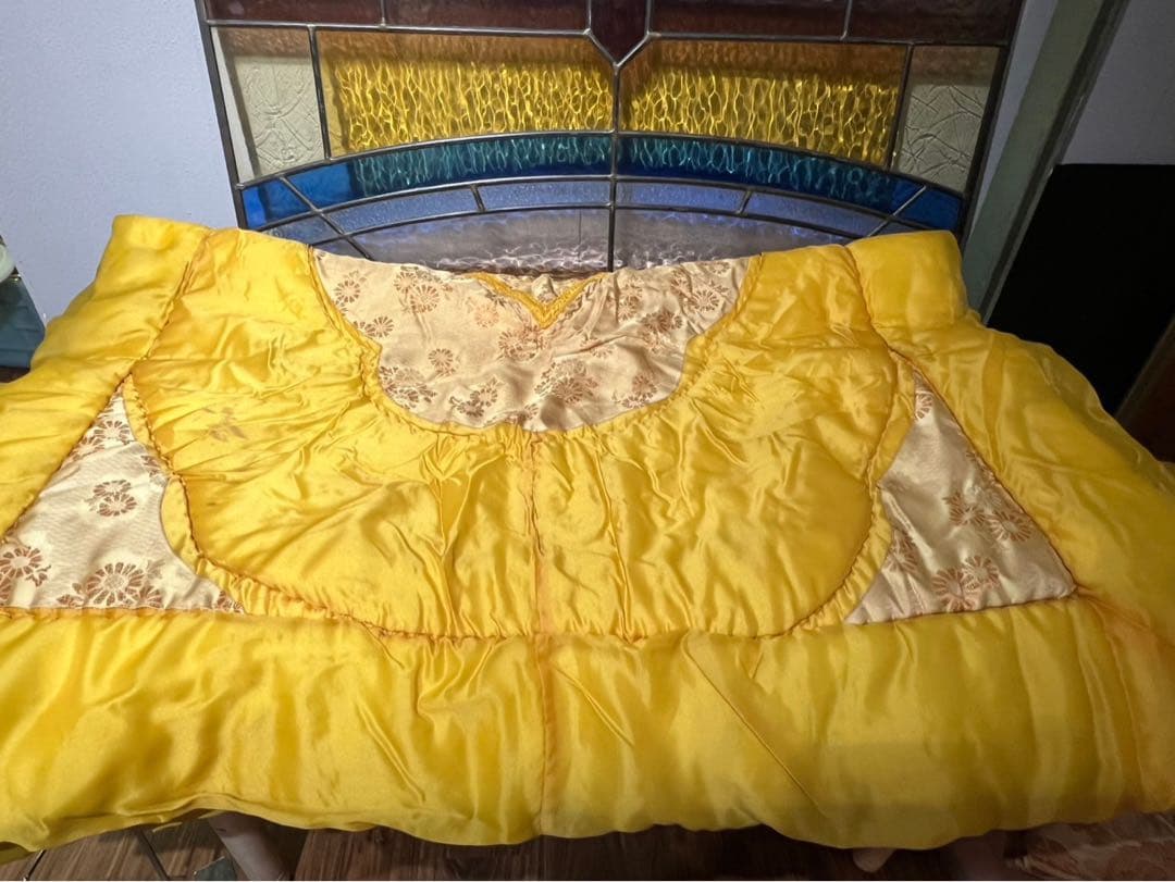 サテン 当時物 昭和レトロ 布団 インテリア レトロポップ アンティーク