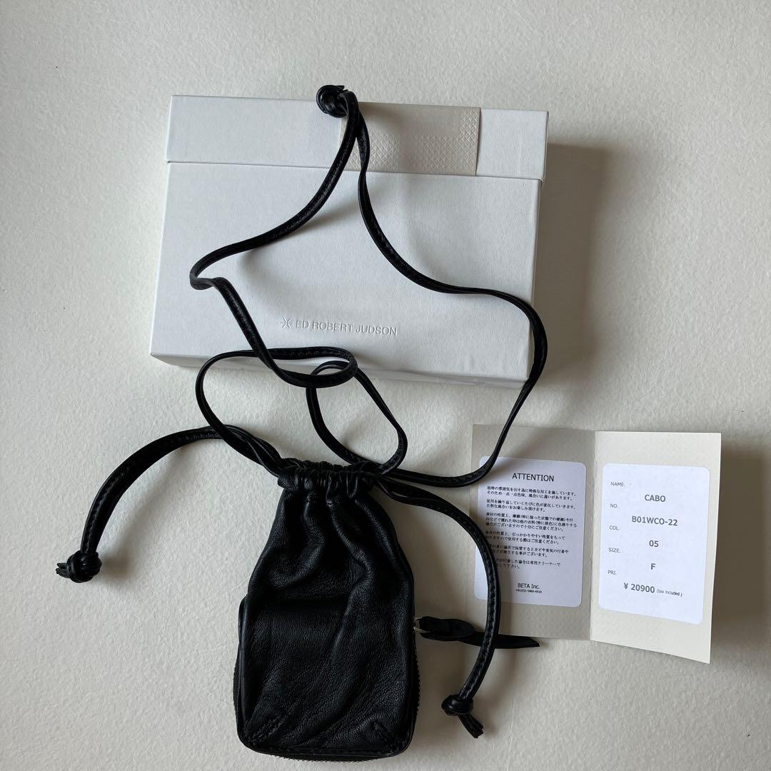新品ED ROBERT JUDSON Drawstring neck purse ED ROBERT JUDSON｜ドローストリング ネック パースdrawstring neck