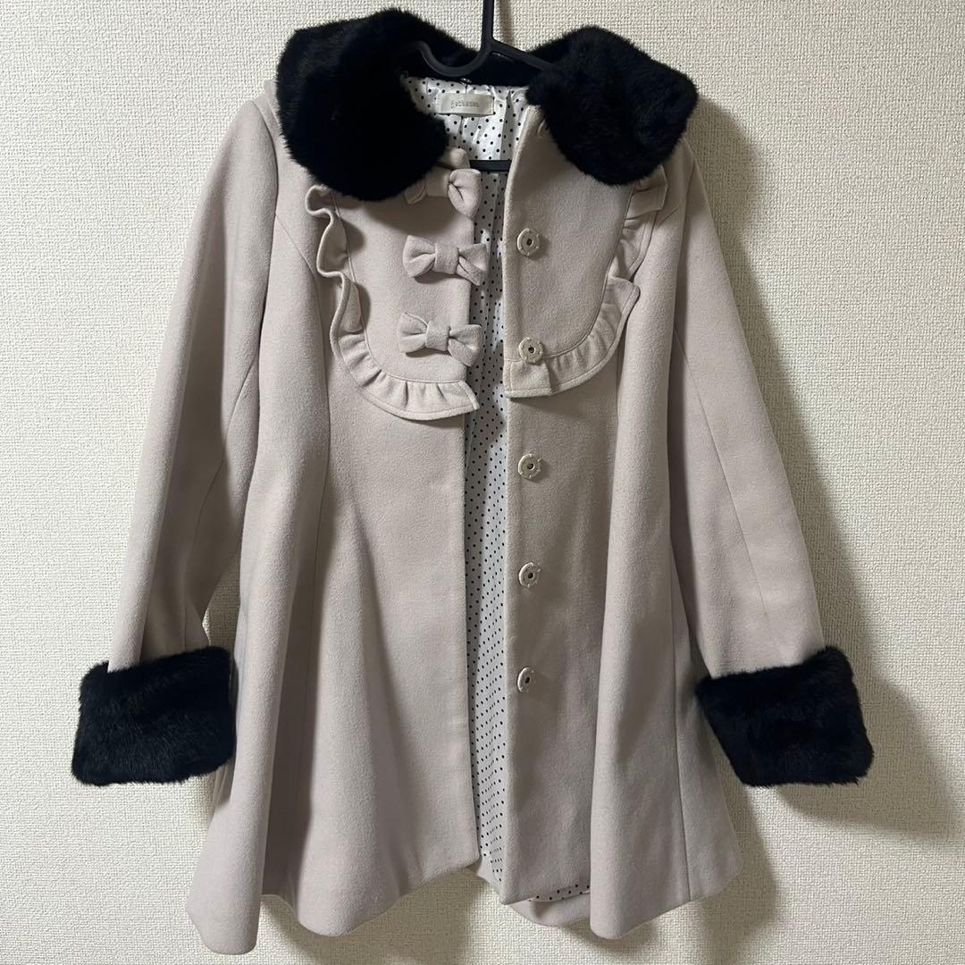 ☆ pium ピウム コート ピンク×ブラック ☆ - メルカリ