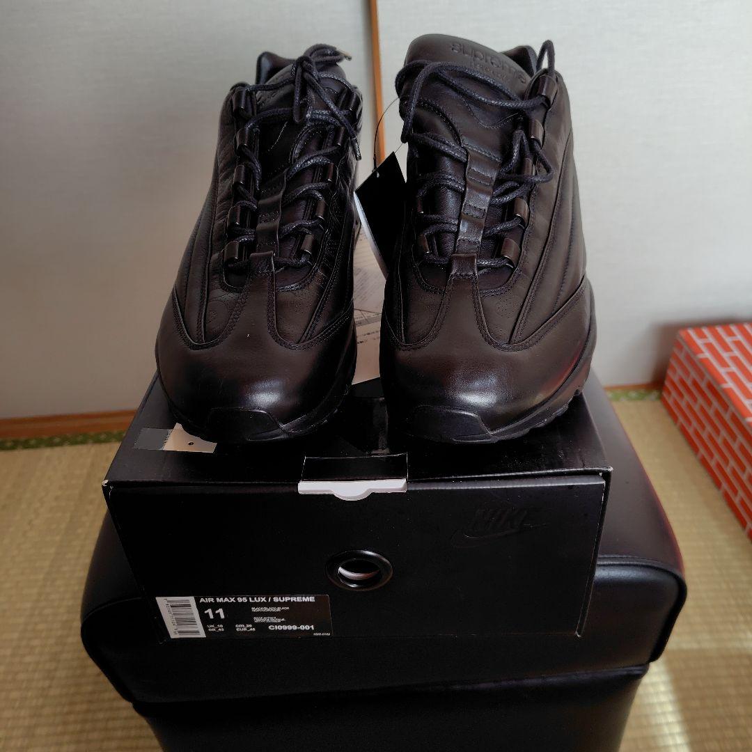 靴 Nike Air Max 95 Lux / Supreme 11 Nike Air Max 95 Lux Supreme Triple Black Men's - CI0999-001 - US