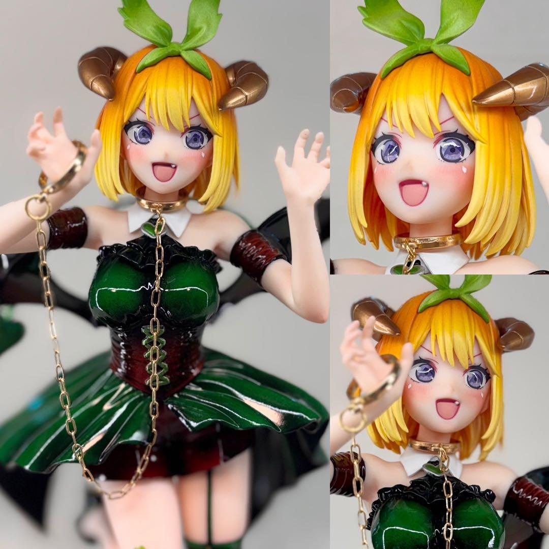 ぐ*す様 五等分の花嫁　中野四葉　フィギュア　リペイント　小悪魔ver ゴールド 即*ル様 五等分の花嫁 中野四葉 フィギュア リペイント 小悪魔ver