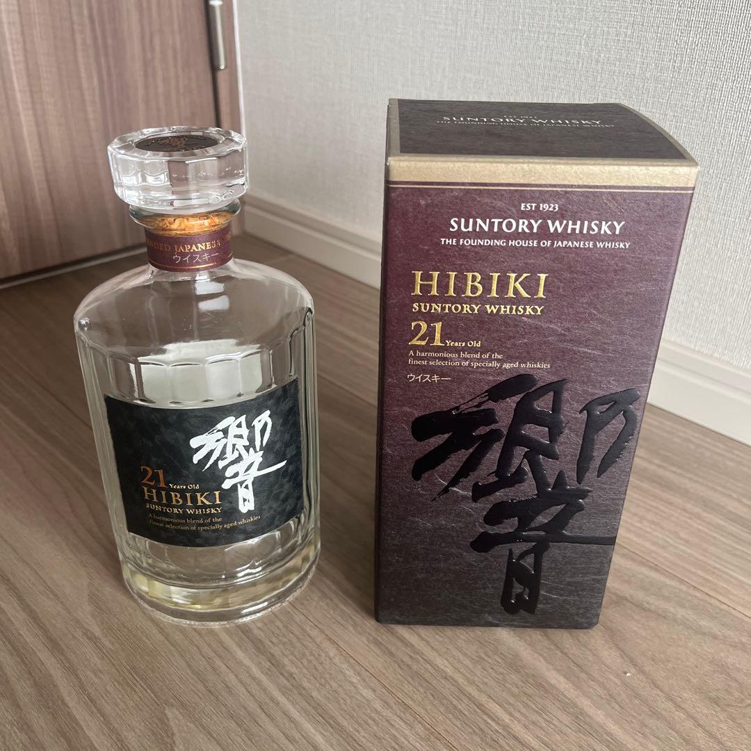 響　21年　空瓶　空箱　身洗浄 響21年【空瓶】箱あり無洗浄5本