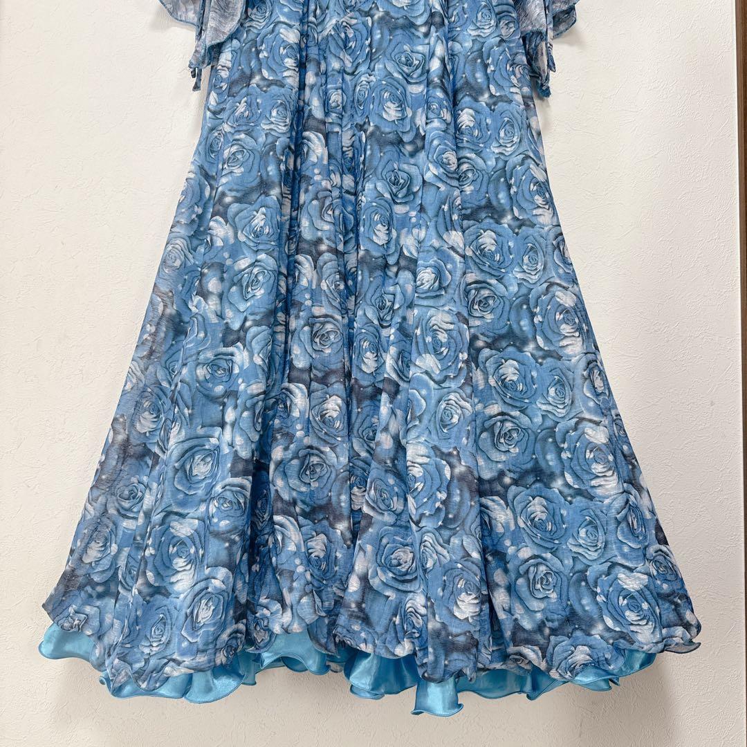 プリマブティック 社交ダンス衣装ドレス薔薇柄