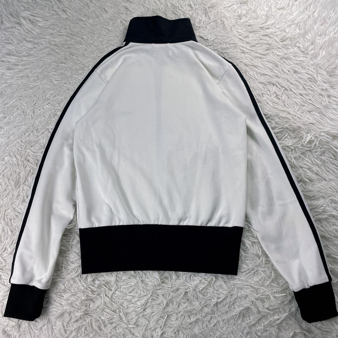 アディダス トラックジャケット 襟高 刺繍ロゴ 3本ライン　トレフォイル