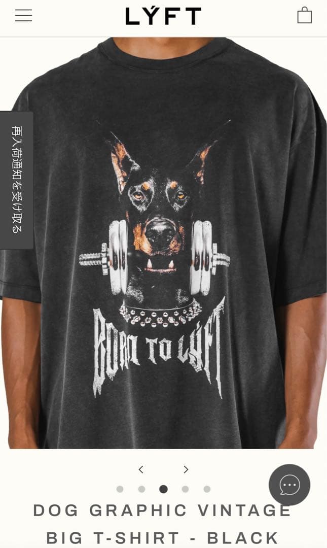 LYFTドーベルマン Tシャツ ブラックL - メルカリ