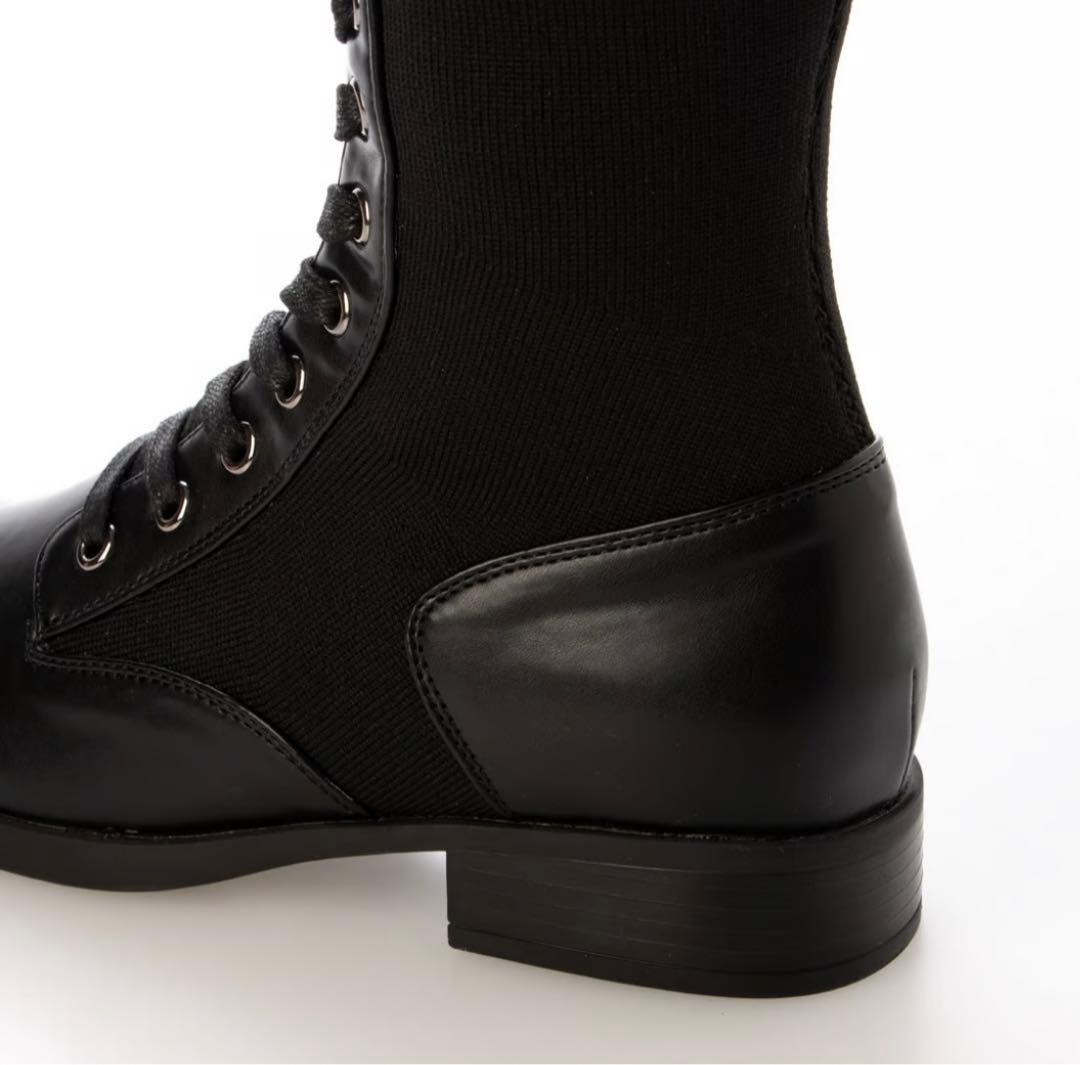 イシカワラボ EVOL 編み上げニットブーツ - メルカリ