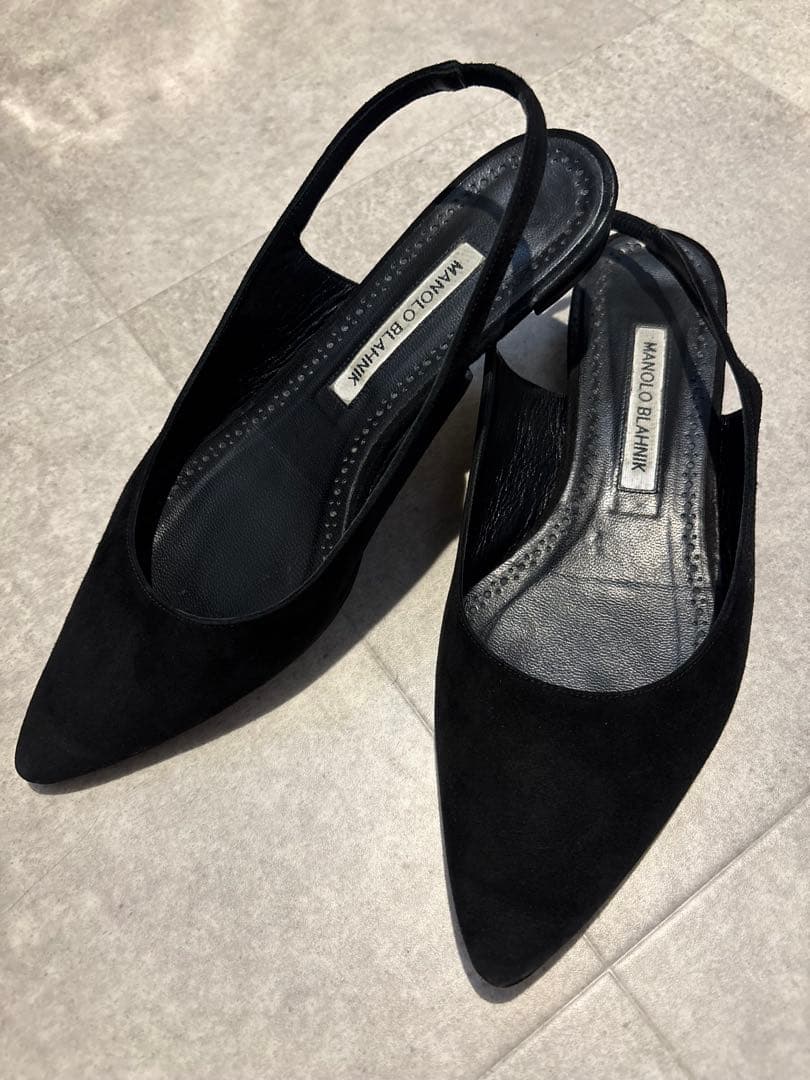 マノロブラニク　フラットシューズ　37 楽天市場】マノロブラニク パンプス ハンギシ フラットシューズ