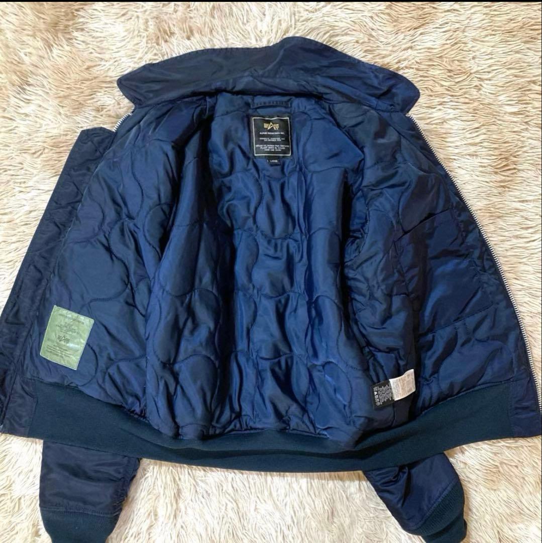 ALPHA INDUSTRIES ネイビー ジャケット L ALPHA INDUSTRIES ネイビー