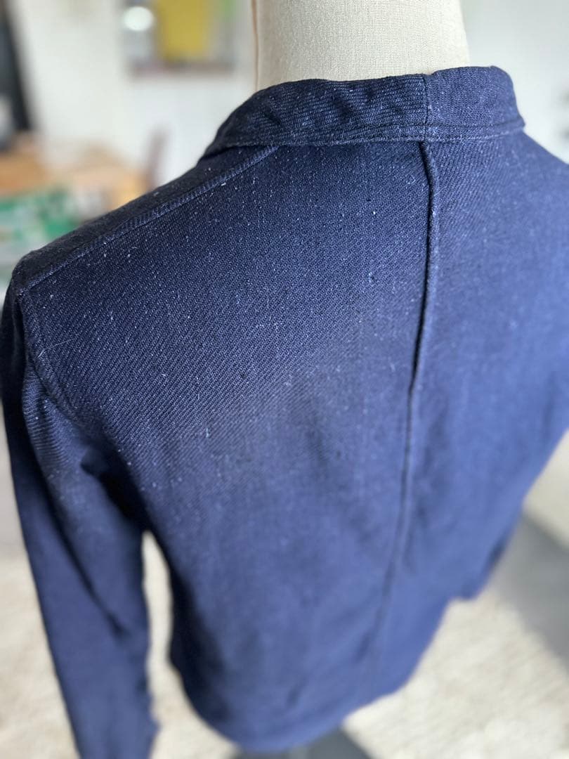 french indigo linen コットン メティス フレンチカバーオール - メルカリ