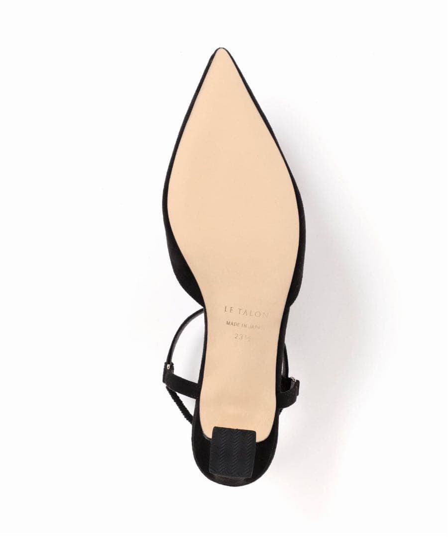 LE TALON ルタロン 4cmTストラップパンプス ブラック 22.5cm