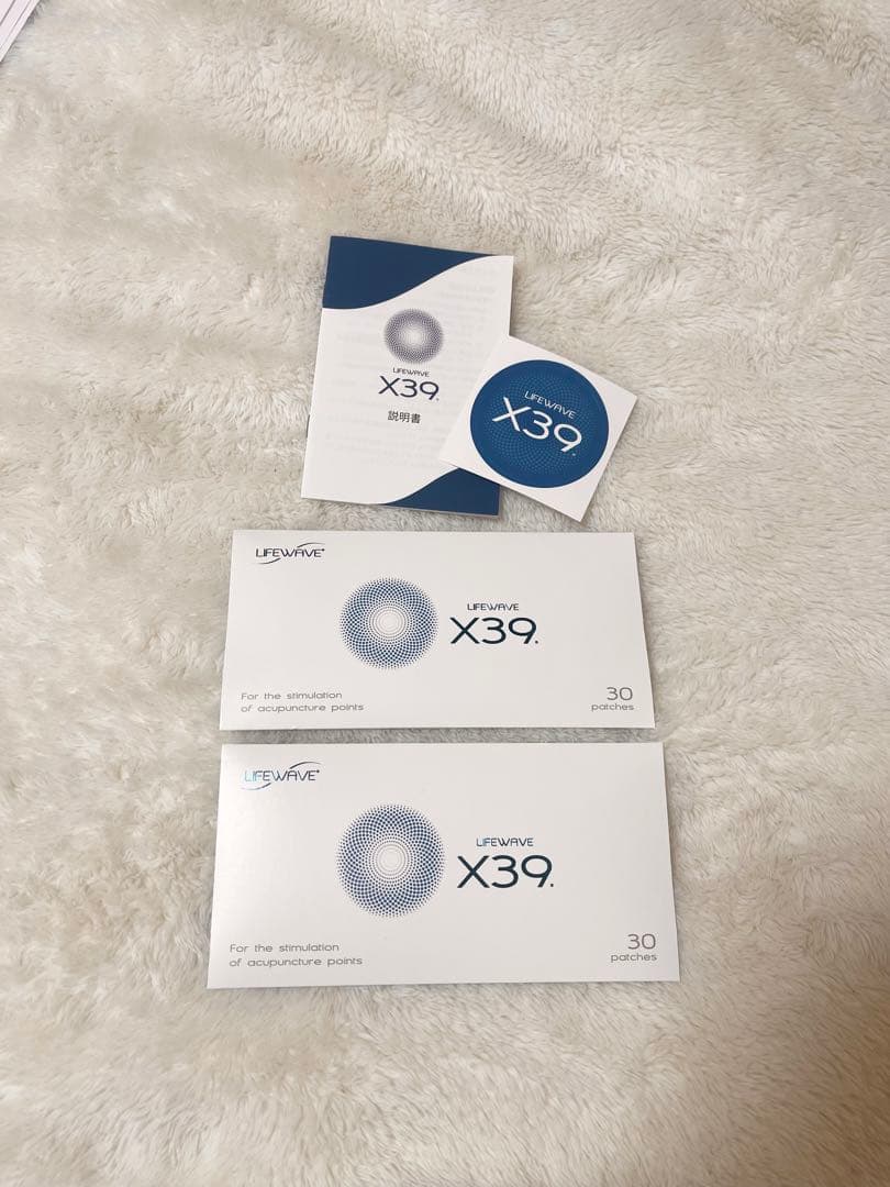 LIFEWAVE (ライフウェーブ)　パッチX39 ×2 エックスサーティナイン ライフウェーブ X39 パッチシール 30枚 説明書