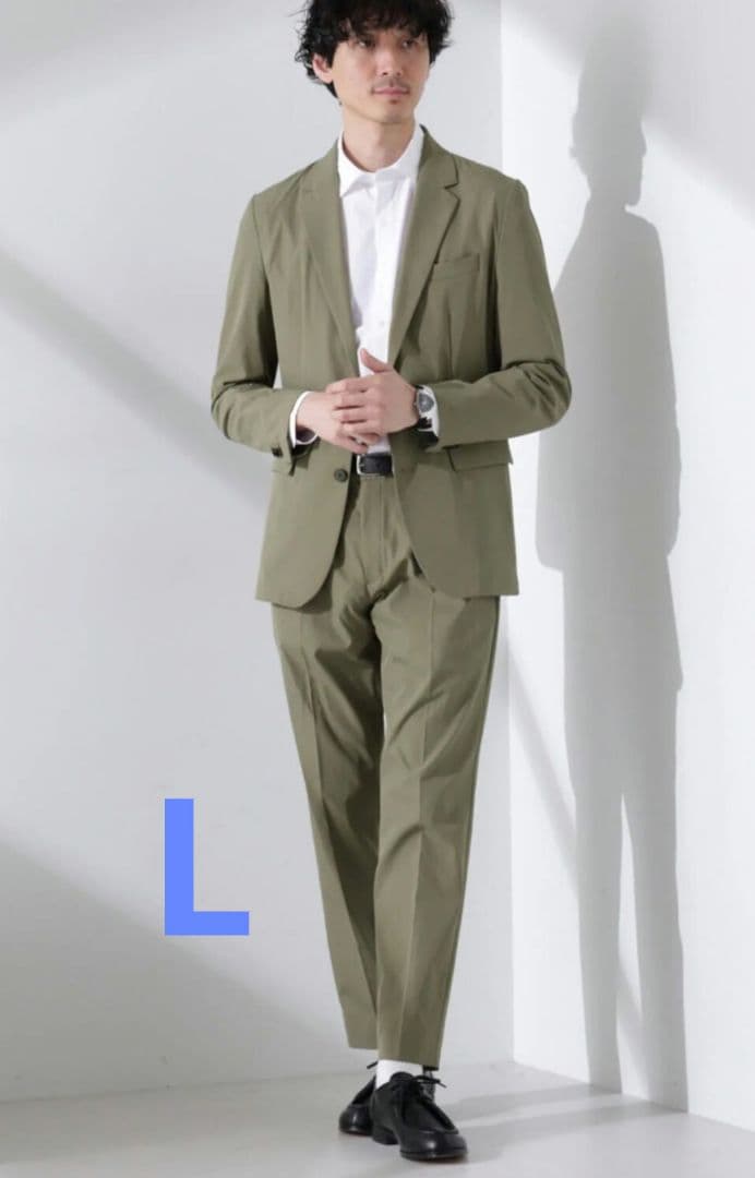 ナノユニバース ダメリーノ スーツ セットアップ カーキ系 上下セット
