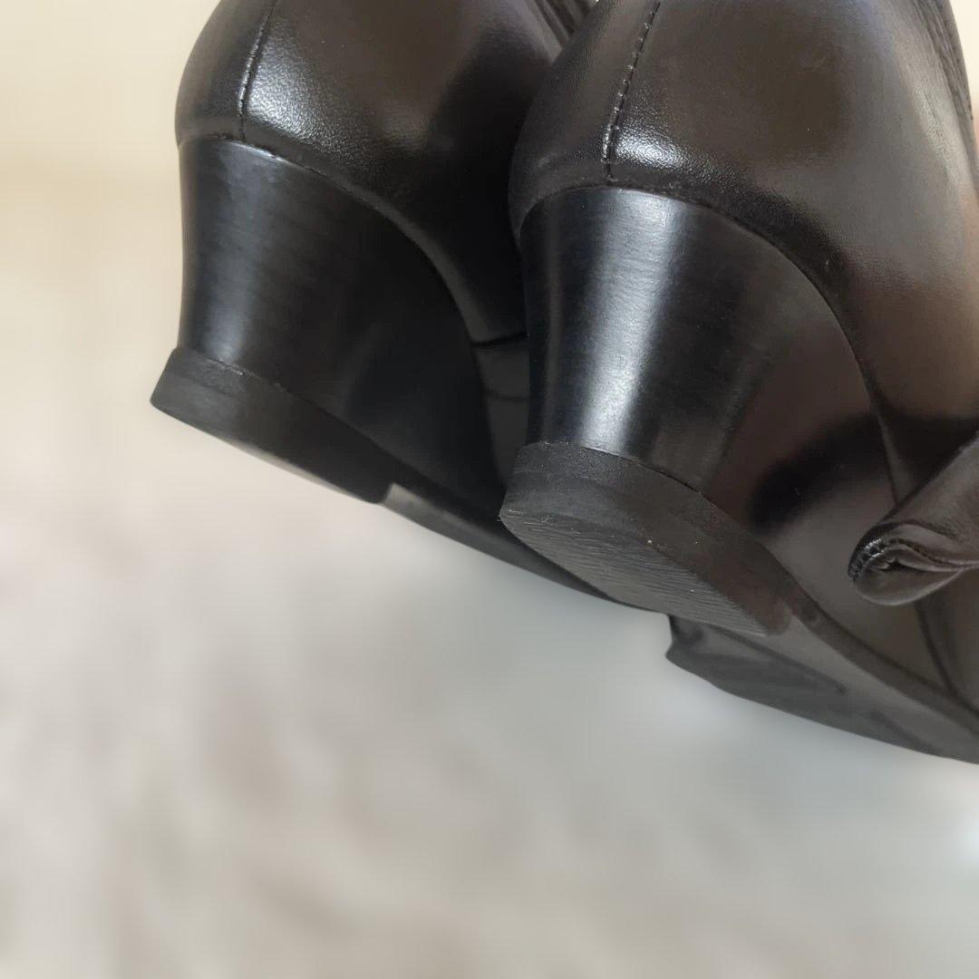 極美品】アシックスPedala ストラップ シューズ 黒 コンフォート 23