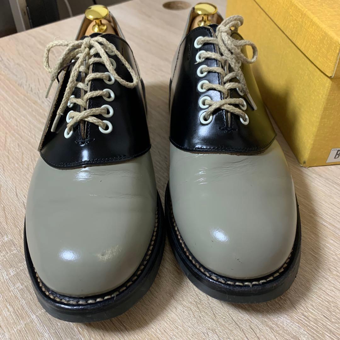 グラントさん専用 REGALサドルシューズ(25cm)グレー/ブラック)中古品 中古・古着通販】REGAL (リーガル) サドルシューズ グレー×ブラック