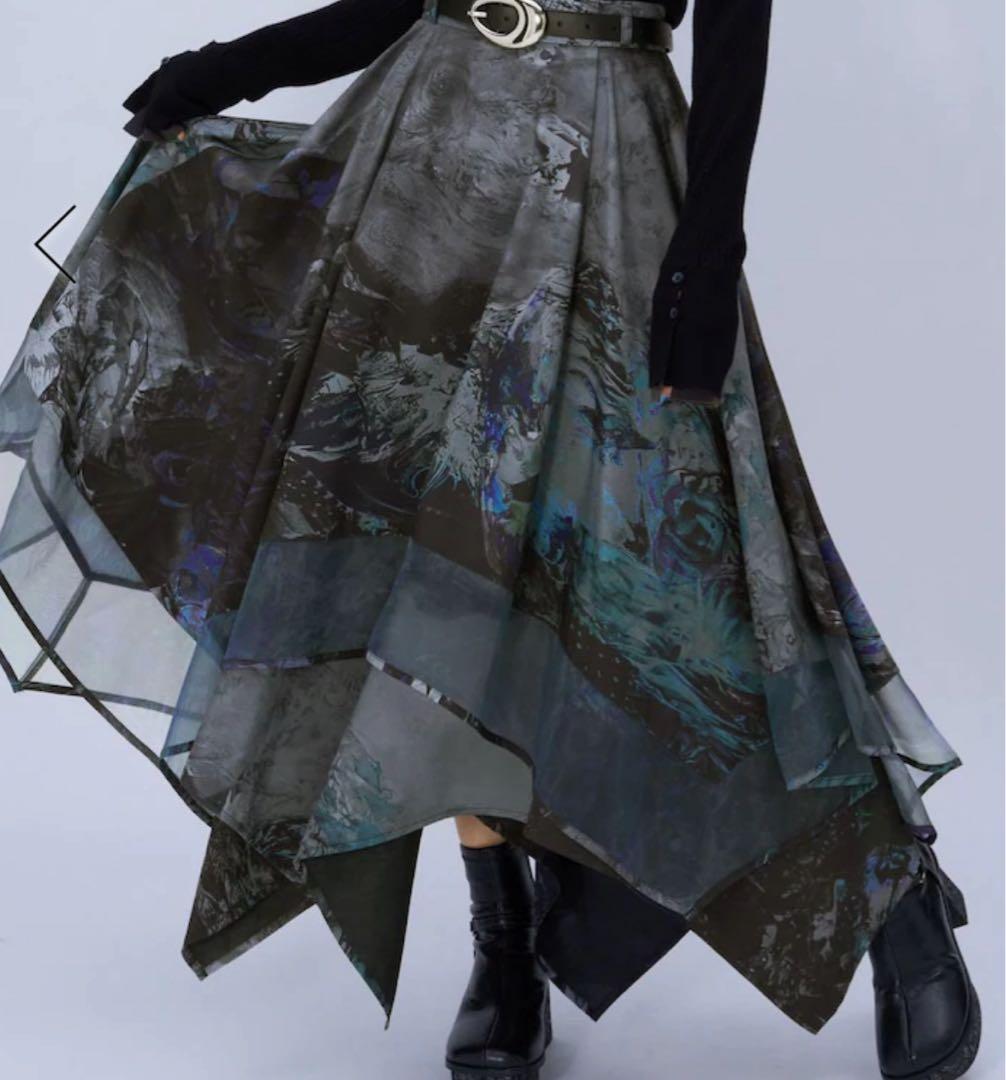 HARE イレヘムスカートby MAO KAWASAKI 新品 HARE（ハレ） スカート MA-1ライクイレヘムスカート(HARE) : ZOZOTOWN