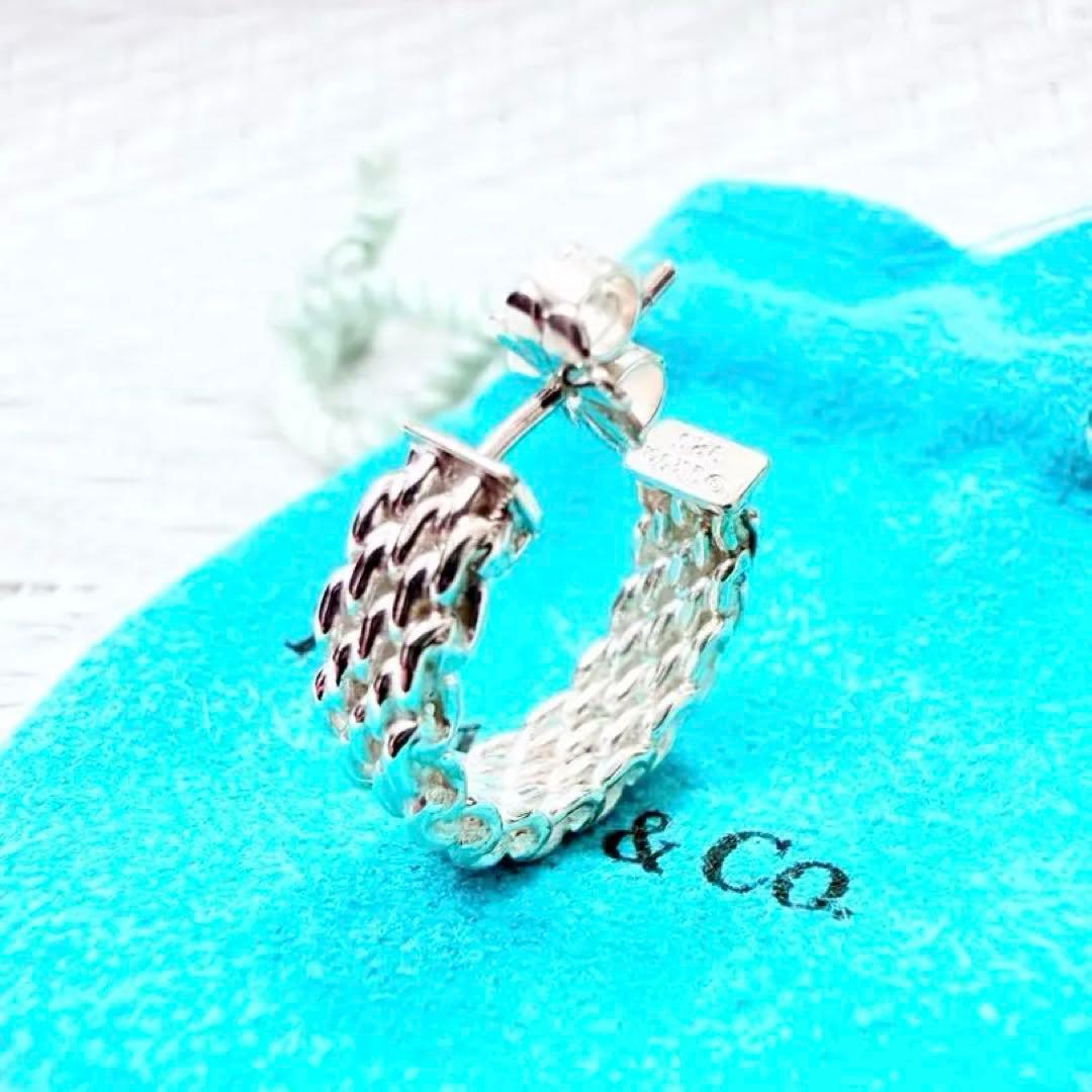 ティファニー サマセット ピアス 片耳 研磨洗浄済み 925 メッシュ